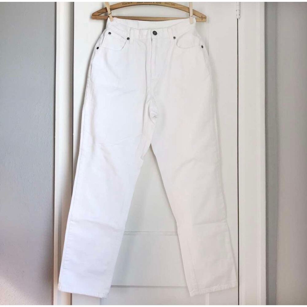 Vintage 90's Lizwear White Straight Leg Jean Pants Size 6